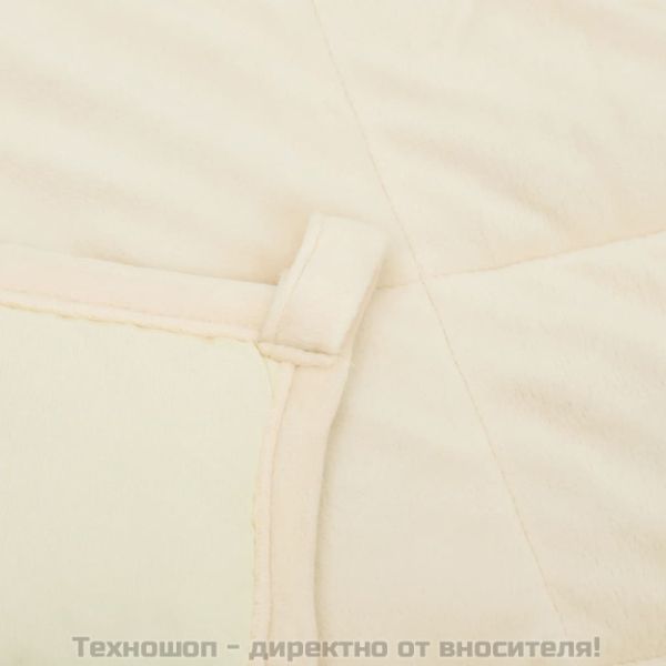 Утежнено одеяло светлокремаво 220x240 см 11 кг плат