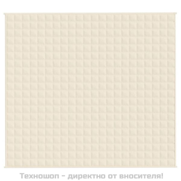 Утежнено одеяло светлокремаво 200x220 см 9 кг плат