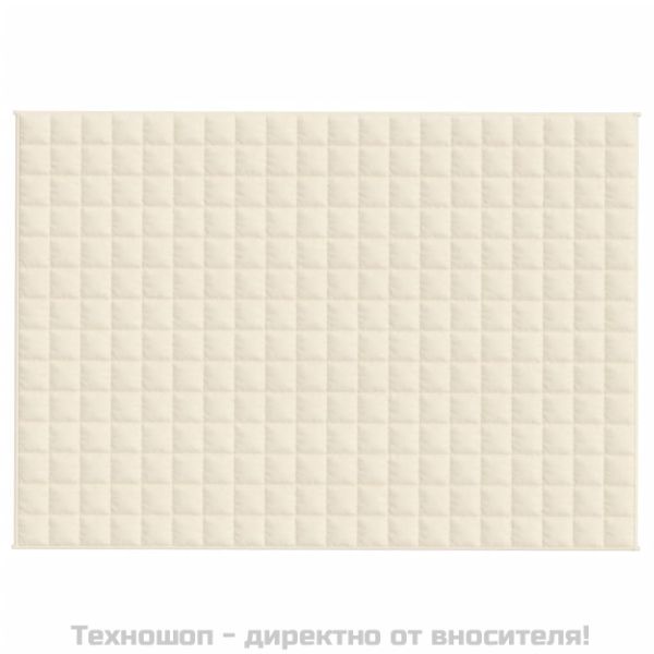 Утежнено одеяло светлокремаво 140x200 см 10 кг плат