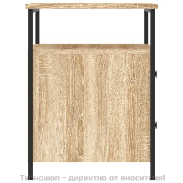 Нощно шкафче, дъб сонома, 44x45x60 см, инженерно дърво