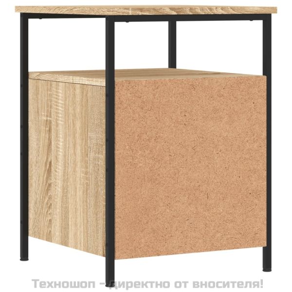 Нощно шкафче, дъб сонома, 44x45x60 см, инженерно дърво