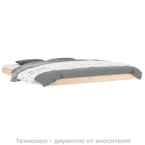 Рамка за легло, масивен бор, 180x200 см, Super King