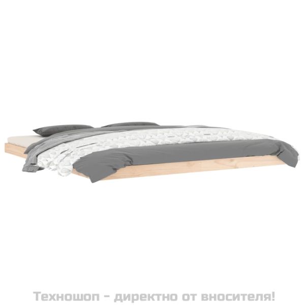 Рамка за легло, масивен бор, 180x200 см, Super King