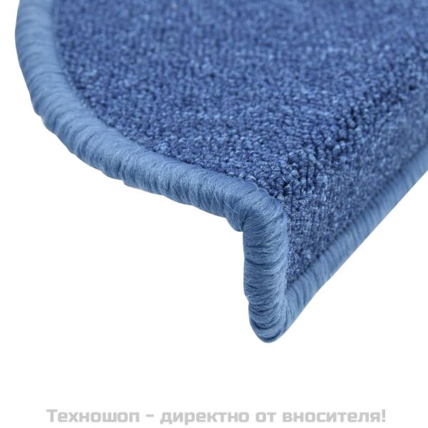15 бр стелки за стълбища, сини, 65x24x4 см