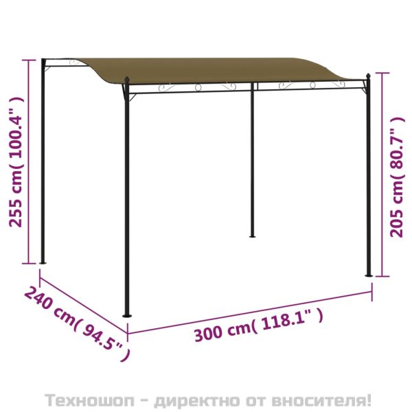 Сенник, 3x2,4 м, таупе, 180 г/м²