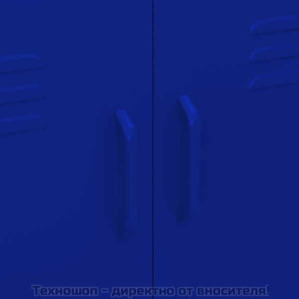 Шкаф за съхранение, нейви син, 80х35х101,5 см, стомана