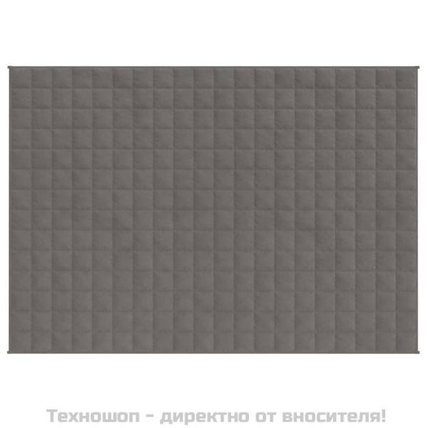 Утежнено одеяло сиво 150x200 см 7 кг плат