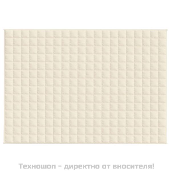 Утежнено одеяло светлокремаво 138x200 см 6 кг плат