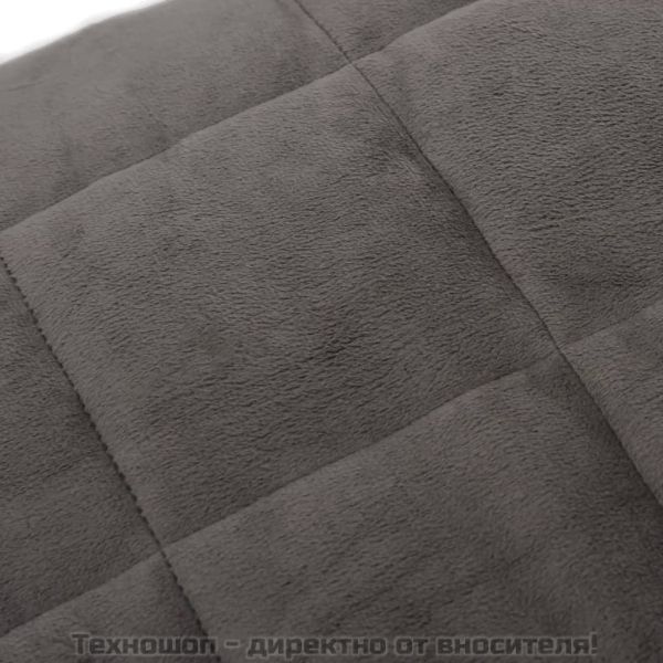 Утежнено одеяло сиво 220x235 см 11 кг плат