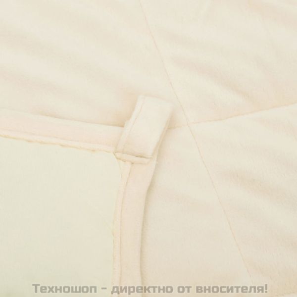 Утежнено одеяло светлокремаво 200x225 см 13 кг плат