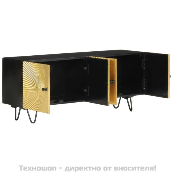 ТВ шкаф, 110x30x45 см, дърво манго масив