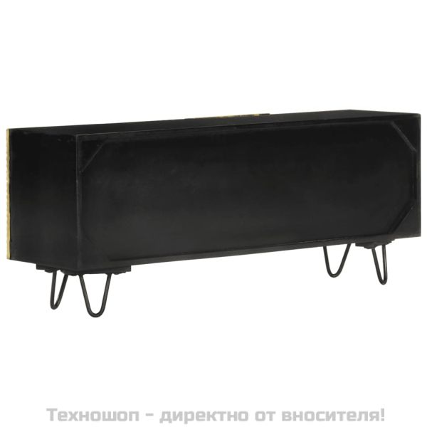 ТВ шкаф, 110x30x45 см, дърво манго масив