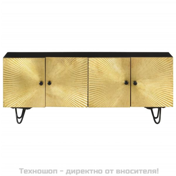 ТВ шкаф, 110x30x45 см, дърво манго масив