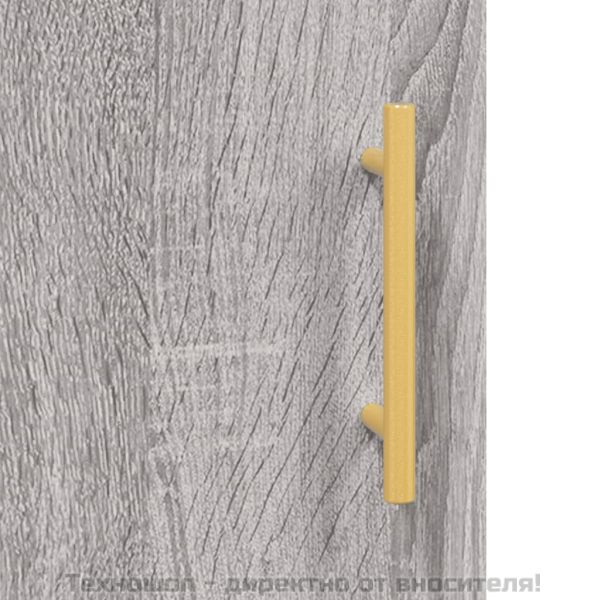 Висок шкаф, сив сонома, 69,5x31x115 см, инженерно дърво