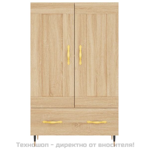 Висок шкаф, сонома дъб, 69,5x31x115 см, инженерно дърво