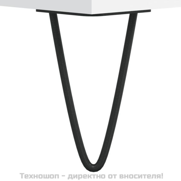 Висок шкаф, бял, 69,5x31x115 см, инженерно дърво