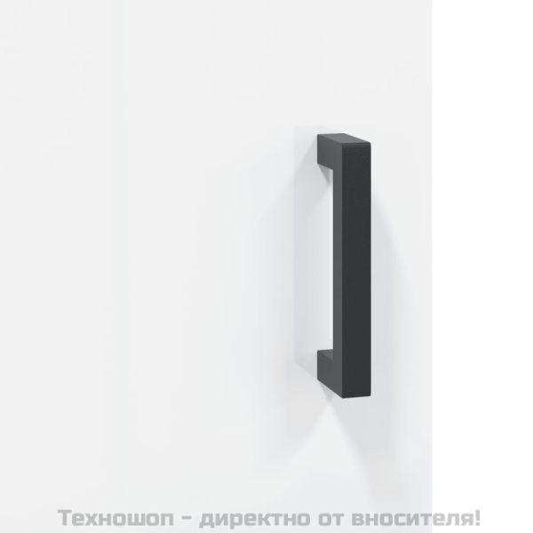 Висок шкаф, бял гланц, 69,5x31x115 см, инженерно дърво