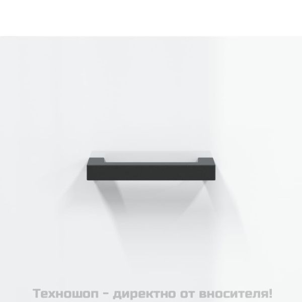 Висок шкаф, бял гланц, 69,5x31x115 см, инженерно дърво
