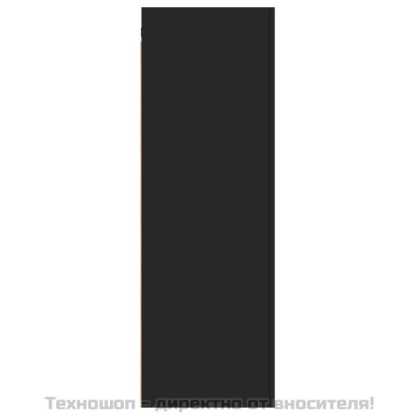 ТВ шкаф, черен, 30,5x30x90 см, инженерно дърво