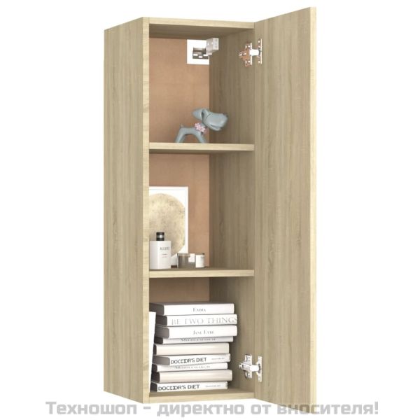 ТВ шкаф, дъб сонома, 30,5x30x90 см, инженерно дърво