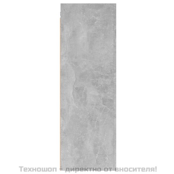 ТВ шкаф, бетонно сиво, 30,5x30x90 см, инженерно дърво