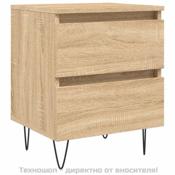 Нощно шкафче, сонома дъб, 40x35x50 см, инженерно дърво