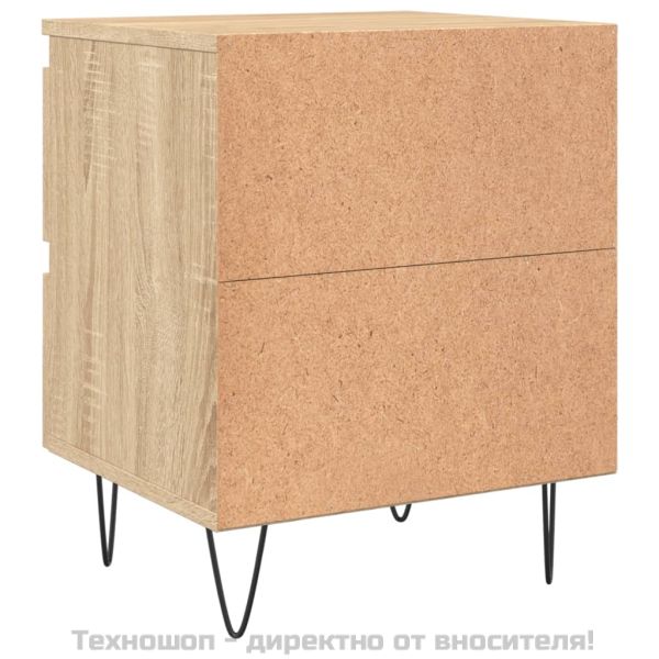 Нощно шкафче, сонома дъб, 40x35x50 см, инженерно дърво