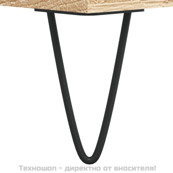 Нощно шкафче, сонома дъб, 40x35x50 см, инженерно дърво