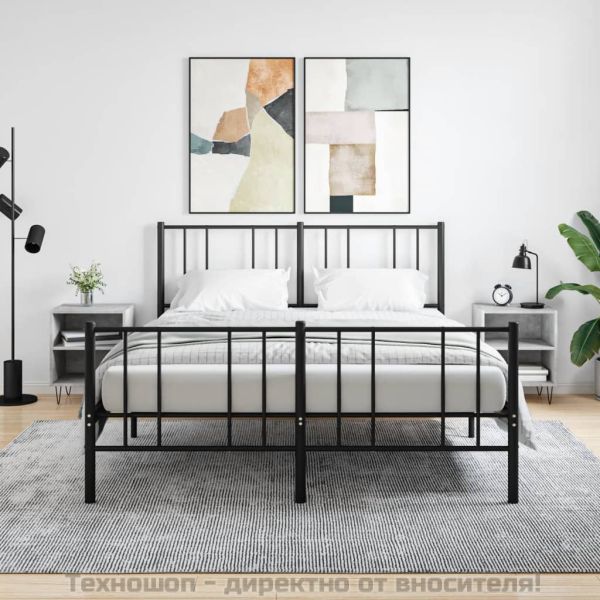 Нощни шкафчета 2 бр бетонно сиво 40x30x50 см инженерно дърво