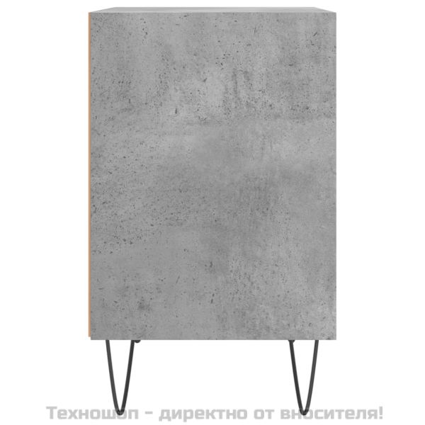 Нощни шкафчета 2 бр бетонно сиво 40x30x50 см инженерно дърво