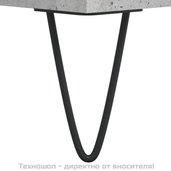 Нощни шкафчета 2 бр бетонно сиво 40x30x50 см инженерно дърво