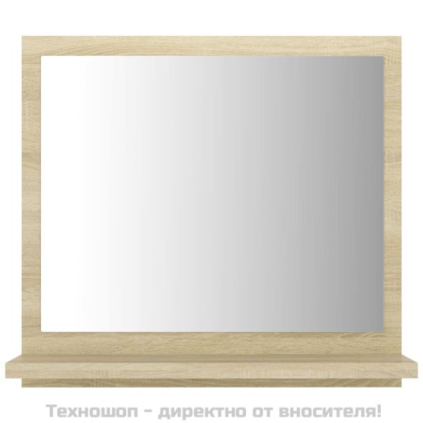 Огледало за баня, дъб сонома, 40x10,5x37 см, инженерно дърво