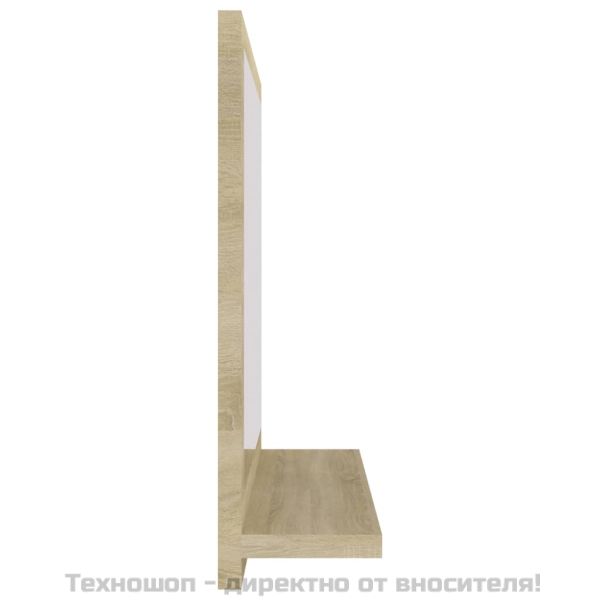 Огледало за баня, дъб сонома, 40x10,5x37 см, инженерно дърво