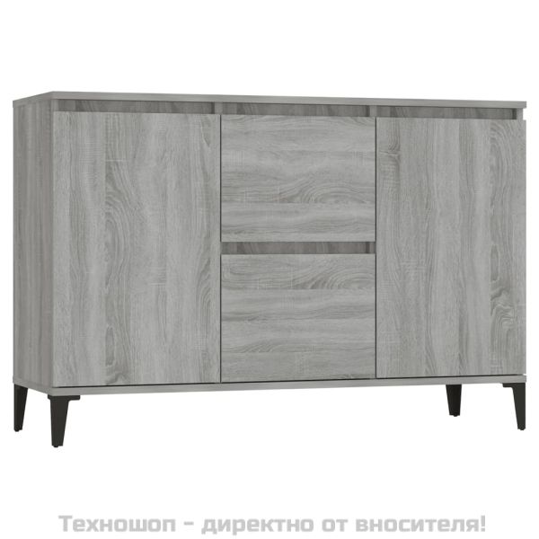 Сайдборд, сив сонома, 102x35x70 см, инженерно дърво