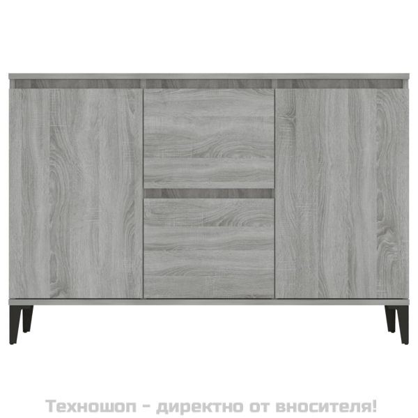 Сайдборд, сив сонома, 102x35x70 см, инженерно дърво