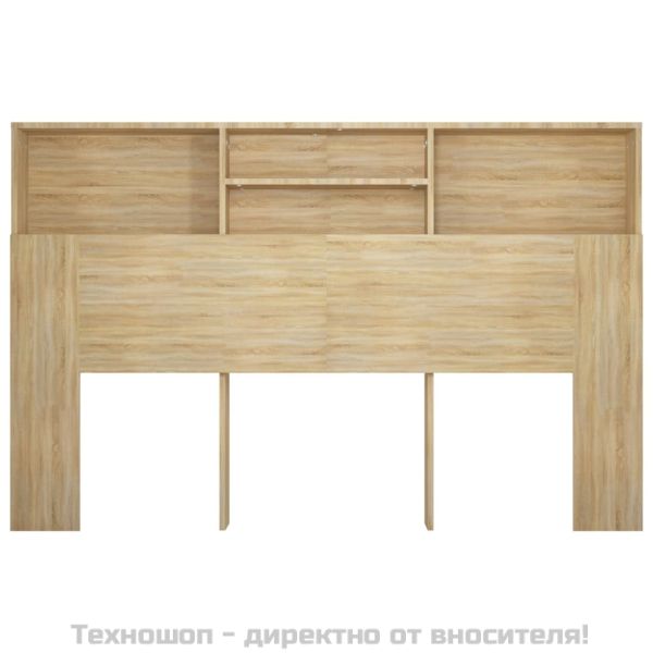 Табла за легло тип шкаф, дъб сонома, 160x19x103,5 см