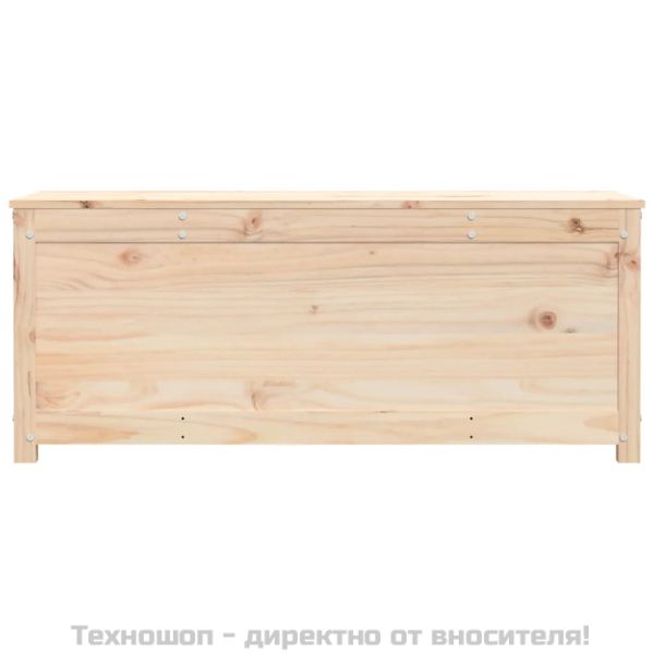 Кутия за съхранение, 110x50x45,5 см, борово дърво масив