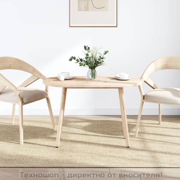 Плот за маса 90x45x2,5 см, масивна дървесина, бор, овален