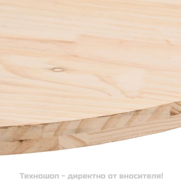 Плот за маса 90x45x2,5 см, масивна дървесина, бор, овален