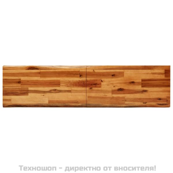 Пейка с жив ръб 140 см масивна акация