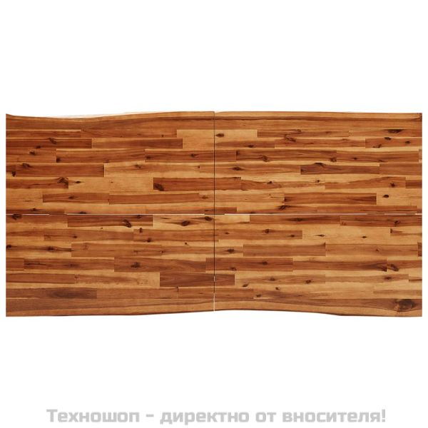 Трапезна маса с жив ръб 180x90x75 см масивна акация