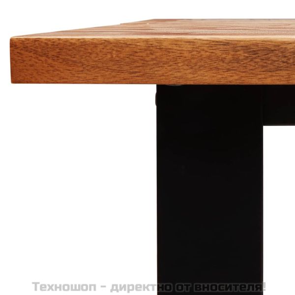 Трапезна маса с жив ръб 180x90x75 см масивна акация