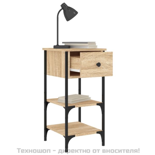 Нощни шкафчета 2 бр сонома дъб 34x36x70 см инженерно дърво