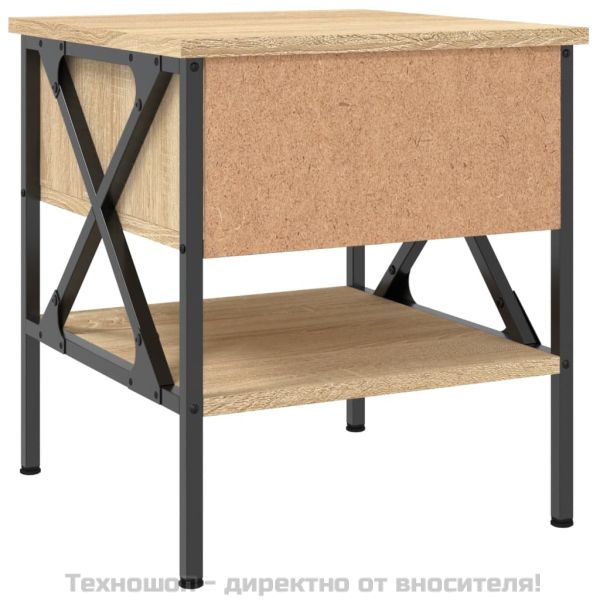 Нощни масички, 2 бр, сонома дъб, 40x42x45 см, инженерно дърво