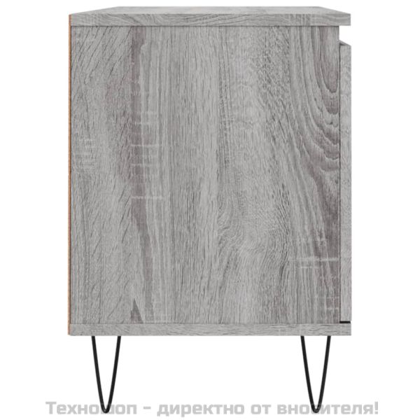 ТВ шкаф, сив сонома, 104x35x50 см, инженерно дърво