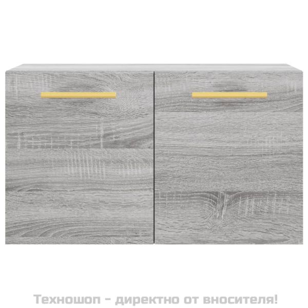 Стенен шкаф, сив сонома, 60x36,5x35 см, инженерно дърво
