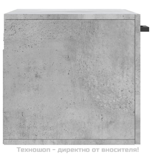 Стенен шкаф, бетонно сив, 60x36,5x35 см, инженерно дърво