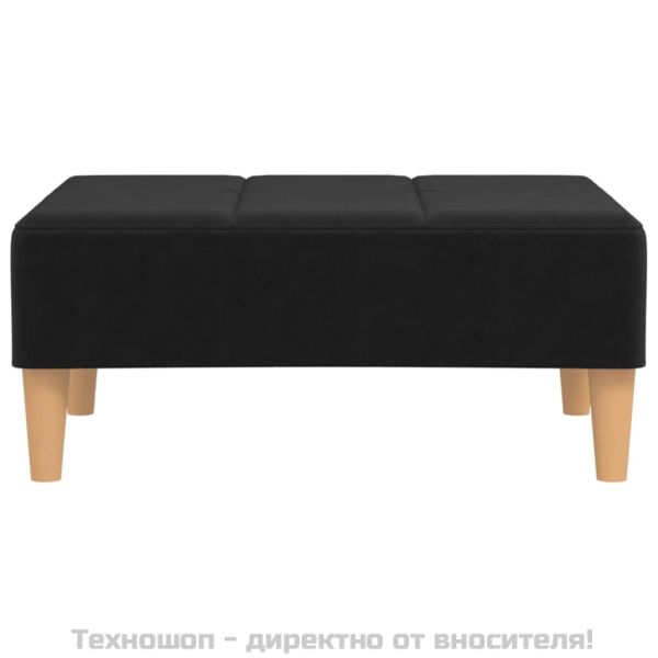 Табуретка, черна, 78x56x32 см, текстил