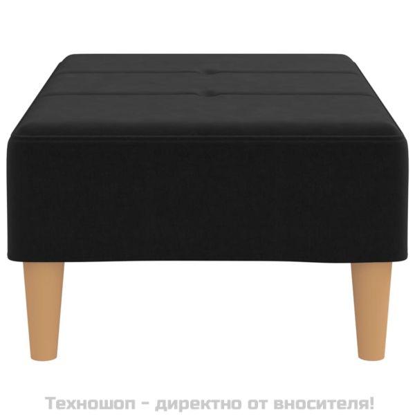 Табуретка, черна, 78x56x32 см, текстил