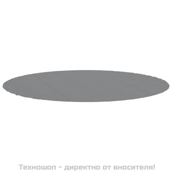 Подложка за басейни светлосива Ø306 см полиестерен геотекстил